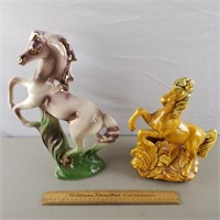 Vintage Horse Statue & Planter 11 - 14 & 1/2" H