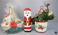 Christmas Decor, Gift Basket