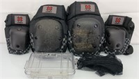 Bell knee & elbow pads and Pelican case