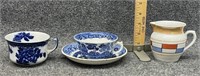 "Blue Willow" cup & saucer "Waldorf" Flow Blue Cup