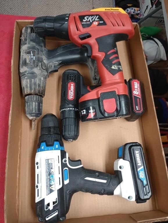 Drills have batteries no charger