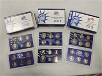 2000, 2003, 2005 United States Mint Proof Sets