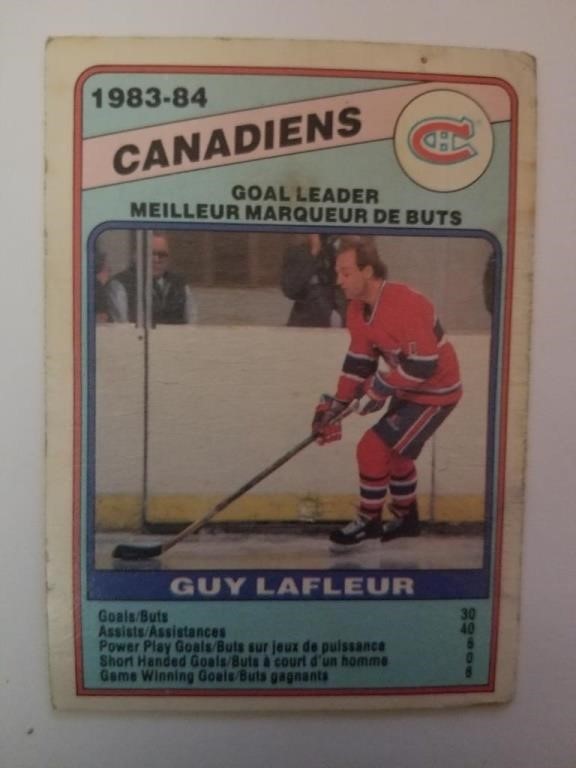 OPC 1983-84 Canadiens Goal Leader G.Lafleur