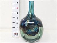 Mdina 1948 Signed Square Art Glass Vase