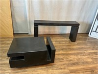 Modern Black Coffee Table & Sofa Table Wear