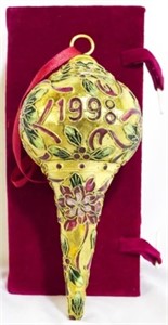 Cloisonne Ornament with Box, 1998, 6.5"