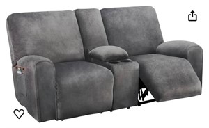 Reclining Loveseat with Console slipcover