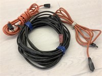 3 extension cords - assorted lengths