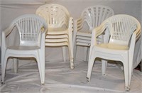 LOT - POLY CHAIRS - SOME NEED CLEANING