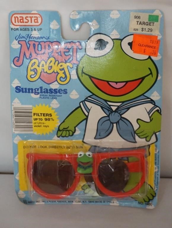 1988 Muppet Babies Sunglasses Kermit