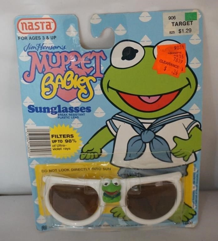 1988  Muppet Babies Sunglasses Nasta White