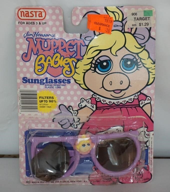 1988 Muppet Babies Sunglasses NASTA