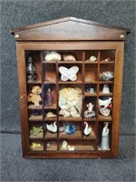 Miniatures Shadow box with contents