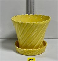 Vtg Ceramic Approx 5” Plant Pot