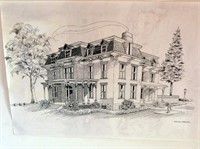 Ink Drawing, Inn at the Green by Erwin Bendel
