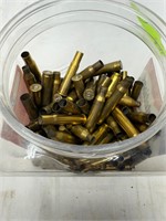 tub of brass for reloads.