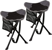 REDCAMP 2-Pack Camping Stool Folding, 17" Tall