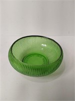 Vintage E.O.Brody Green Ribbed Bowl U16A