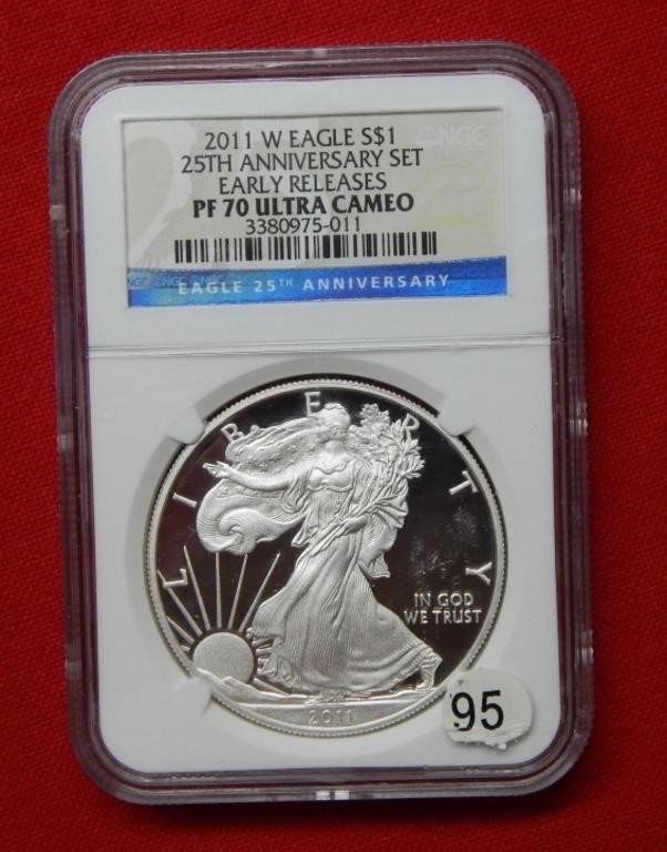 2011 W American Eagle NGC PF70 1 Ounce Silver