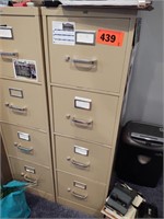 4 Drawer Tan Filing Cabinet