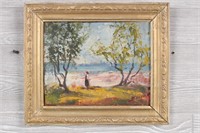 Pastoral Painting Signed Bonfield