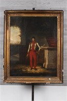 Antique Continental Regimental Figure Painting