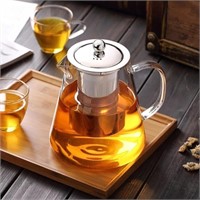 NEW! Glass Teapot, Stovetop Safe.