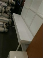 Modern white sofa table