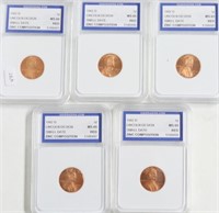 5// 1982 D SM DATE IGS MS65 RED LINCOLN CENTS