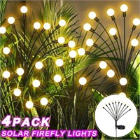 One Size  Solar Garden Lights  4pack Firefly Light