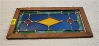 Stained glass window hanging