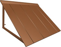 8 ft. Houstonian Standing Seam Metal Window Awning