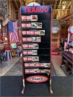 4ft Tall Wooden Texaco Magazine Rack