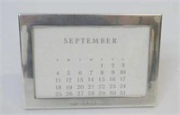 Tiffany & Co Sterling silver desk calendar