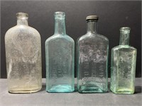 Vintage Clear Glass Medicine Bottles