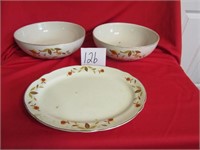 9" BOWL & MEAT PLATTER JT