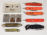 (7) Collectible Pocket Knives, (3) Lighters &...