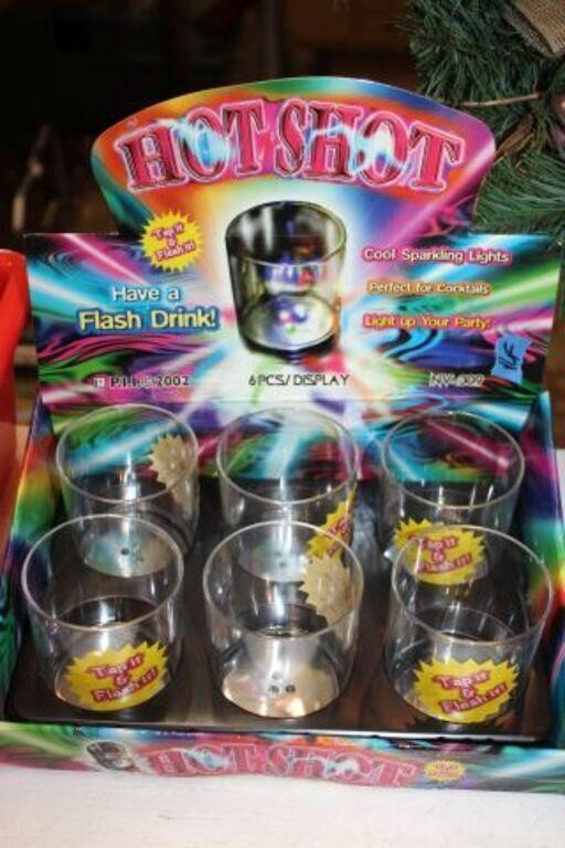 CASE OF 6 FLASH GLASSES