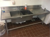 7FT DOUBLE SINK