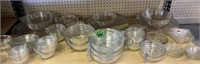 Shelf Lot Manhattan Glass Charger, Bowls, Consume