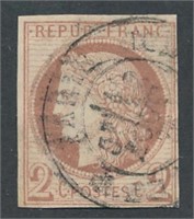 FRENCH COLONIES #17 FORGERY USED FINE-VF