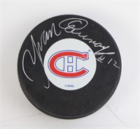 AUTOGRAPHED MONTREAL CANADIENS HOCKEY PUCK