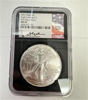 2021 American Silver Eagle Landing Type 2 MS70 NGC