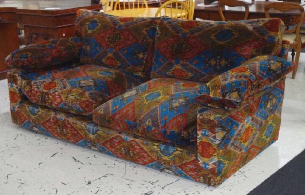 Contemporary multi coloured sofa