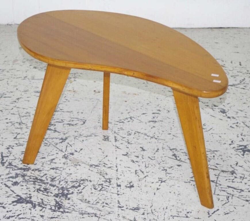 Mid century kidney shaped coffee table