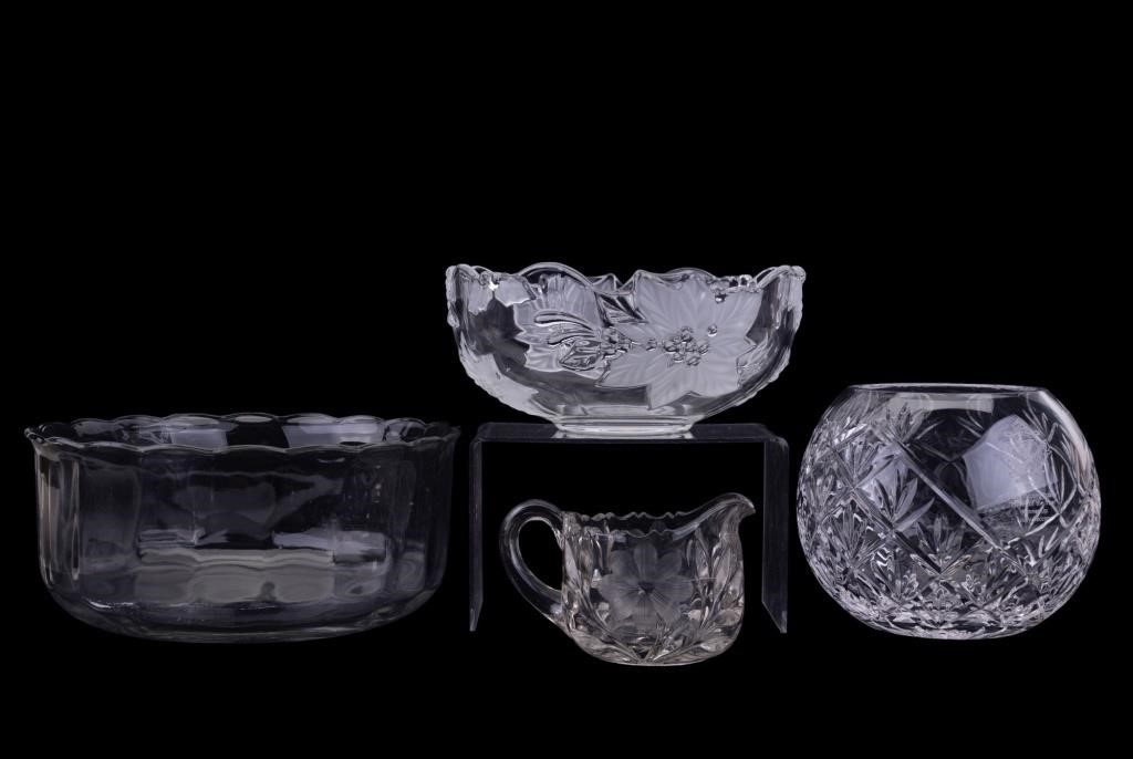 Antique Cut Crystal & Centerpiece Bowls