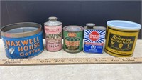 5 Vintage Cans