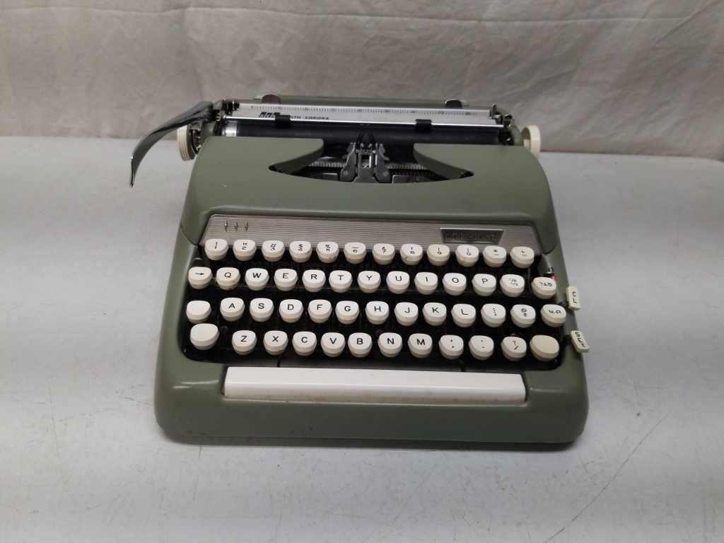 Olive Colored Smith Corona Sterling Typewriter