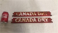 2 vintage Canada Dry display bars