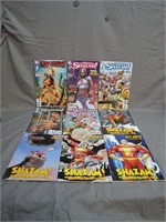 9 Assorted "Shazam", D.C, Comics